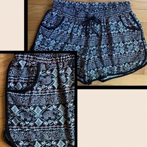 Bohemian style super soft shorts with pockets